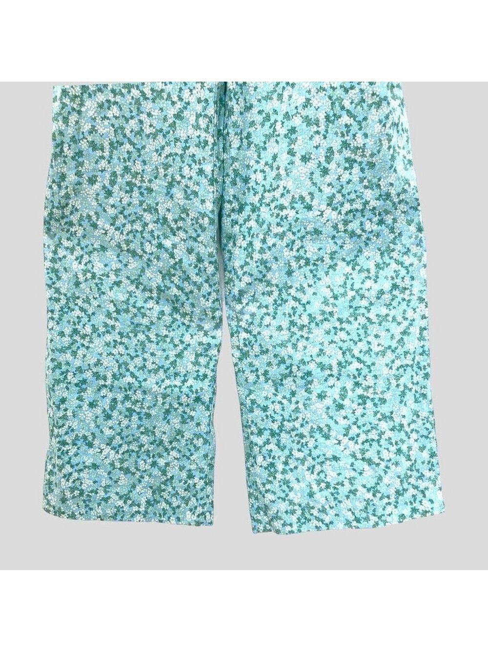ZARA Women's Wide Leg Jumpsuit Sz. M Ditsy Floral Wide Straps Pockets - Picture 6 of 8